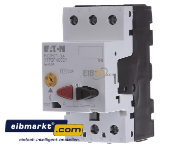 Front view Eaton (Moeller) PKZM01-0,4 Motor protective circuit-breaker 0,04A
