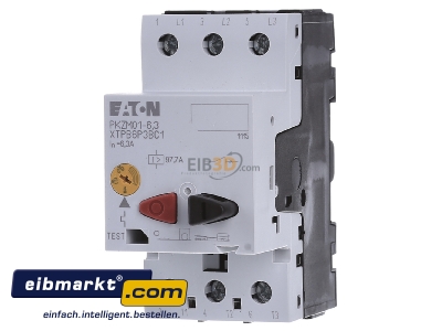 Front view Eaton (Moeller) PKZM01-6,3 Motor protective circuit-breaker 6,3A - 
