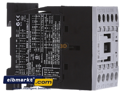 View on the left Eaton (Moeller) DILM12-10(24VDC) Magnet contactor 12A 24VDC
