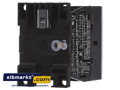 Back view Eaton (Moeller) DILM12-10(24VDC) Magnet contactor 12A 24VDC
