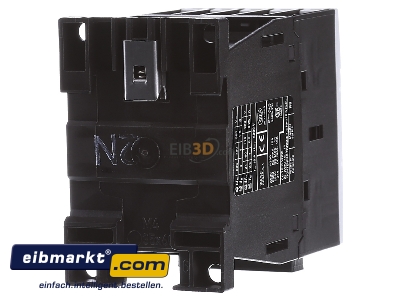 Back view Eaton (Moeller) DILA-40(24VDC) Contactor relay 0VAC 24VDC 0NC/ 4 NO 
