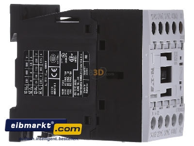 View on the left Eaton (Moeller) DILA-22(24VDC) Contactor relay 0VAC 24VDC 2NC/ 2 NO
