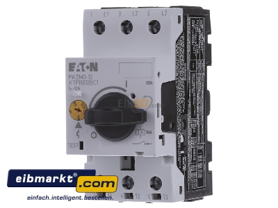 Front view Eaton (Moeller) PKZM0-12 Motor protective circuit-breaker 12A
