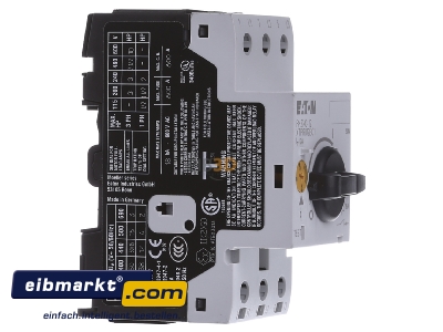 Ansicht links Eaton (Moeller) PKZM0-12 Motorschutzschalter 12A 