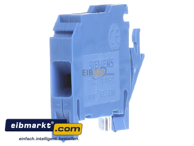 View on the right Siemens Indus.Sector 8WA1011-1NH01 Neutral disconnect terminal block 8mm 
