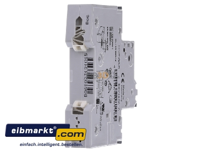 Ansicht hinten Siemens Indus.Sector 5SY4106-6 LS-Schalter B6A,1pol,T=70,10kA 