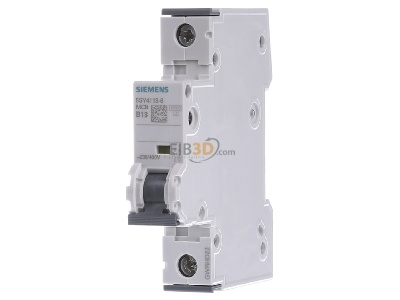 Frontansicht Siemens 5SY4113-6 LS-Schalter B13A,1pol,T=70,10kA 