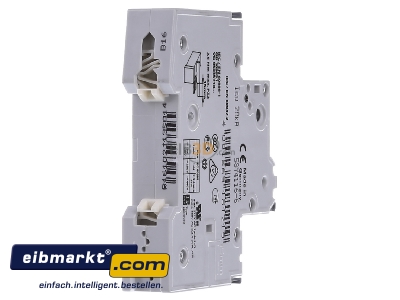 Ansicht hinten Siemens Indus.Sector 5SY4116-6 LS-Schalter B16A,1pol,T=70,10kA 