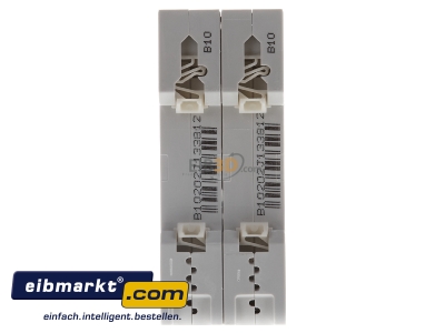Ansicht hinten LS-Schalter B10A,2pol,T=70,10kA 5SY4210-6 Siemens Indus.Sector 5SY4210-6