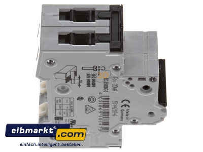 Ansicht oben links LS-Schalter B10A,2pol,T=70,10kA 5SY4210-6 Siemens Indus.Sector 5SY4210-6
