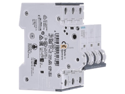 Ansicht links Siemens 5SY4310-6 LS-Schalter B10A,3pol,T=70,10kA 