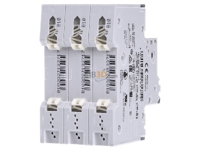 Ansicht hinten Siemens 5SY4310-6 LS-Schalter B10A,3pol,T=70,10kA 