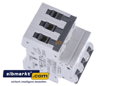 Ansicht oben links Siemens Indus.Sector 5SY43206 LS-Schalter B20A,3pol,T=70,10kA 5SY4320-6