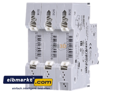 Ansicht hinten Siemens Indus.Sector 5SY4325-6 LS-Schalter B25A,3pol,T=70,10kA 