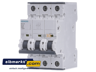 Frontansicht Siemens Indus.Sector 5SY4332-6 LS-Schalter B32A,3pol,T=70,10kA 