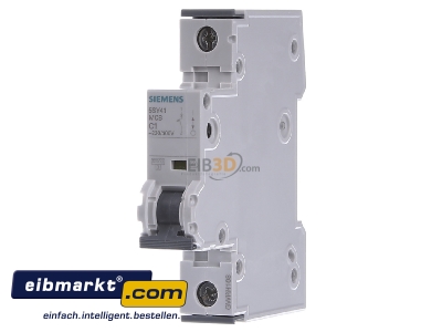 Frontansicht Siemens Indus.Sector 5SY4101-7 LS-Schalter C1A,1pol,T=70,10kA 
