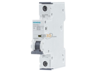 Frontansicht Siemens 5SY4102-7 LS-Schalter C2A,1pol,T=70,10kA 