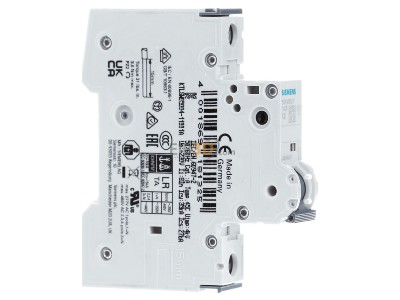 Ansicht links Siemens 5SY4102-7 LS-Schalter C2A,1pol,T=70,10kA 