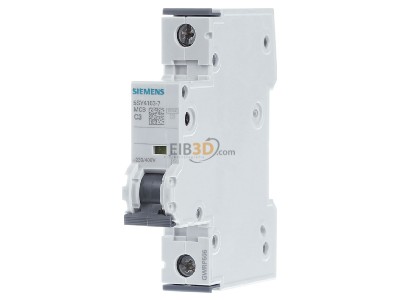 Frontansicht Siemens 5SY4103-7 LS-Schalter C3A,1pol,T=70,10kA 