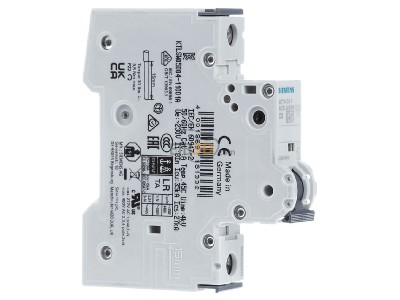 Ansicht links Siemens 5SY4103-7 LS-Schalter C3A,1pol,T=70,10kA 