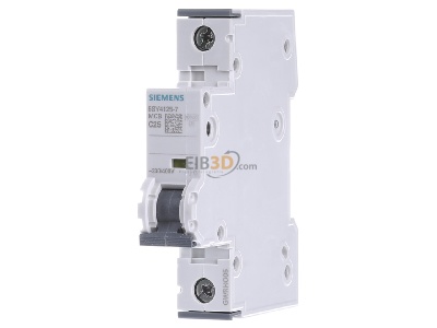 Frontansicht Siemens Indus.Sector 5SY4125-7 LS-Schalter C25A,1pol,T=70,10kA 