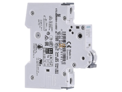 Ansicht links Siemens Indus.Sector 5SY4125-7 LS-Schalter C25A,1pol,T=70,10kA 
