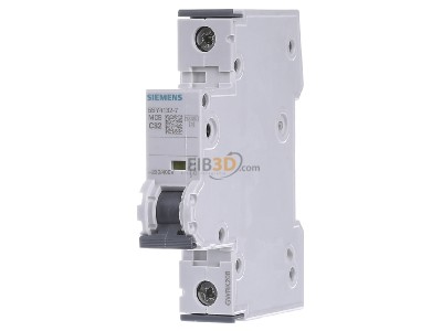 Frontansicht Siemens 5SY4132-7 LS-Schalter C32A,1pol,T=70,10kA 