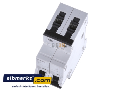 Ansicht oben vorne Siemens Indus.Sector 5SY4206-7 LS-Schalter C6A,2pol,T=70,10kA 