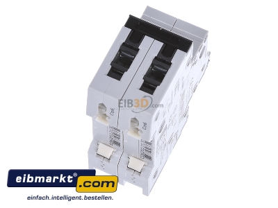 Ansicht oben hinten Siemens Indus.Sector 5SY4206-7 LS-Schalter C6A,2pol,T=70,10kA 