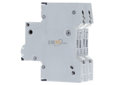 Ansicht rechts Siemens 5SY4220-7 LS-Schalter C20A,2pol,T=70,10kA 