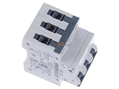 Ansicht oben links Siemens 5SY4302-7 LS-Schalter C2A,3pol,T=70,10kA 