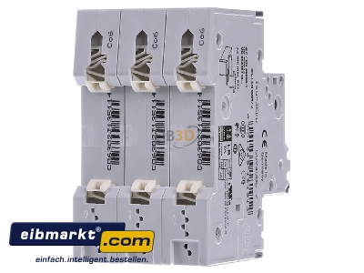 Ansicht hinten Siemens Indus.Sector 5SY4306-7 LS-Schalter C6A,3pol,T=70,10kA 
