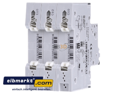 Ansicht hinten Siemens Indus.Sector 5SY4310-7 LS-Schalter C10A,3pol,T=70,10kA 