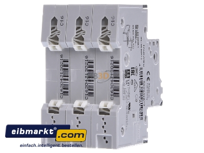 Ansicht hinten Siemens Indus.Sector 5SY4316-7 LS-Schalter 16A C 3p. 10kA 