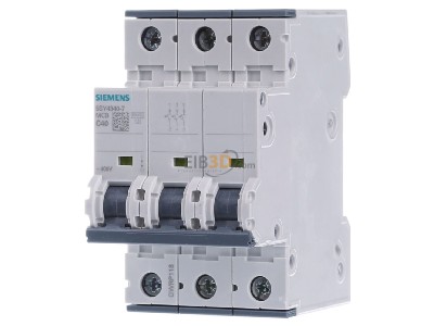 Frontansicht Siemens 5SY4340-7 LS-Schalter C40A,3pol,T=70,10kA 