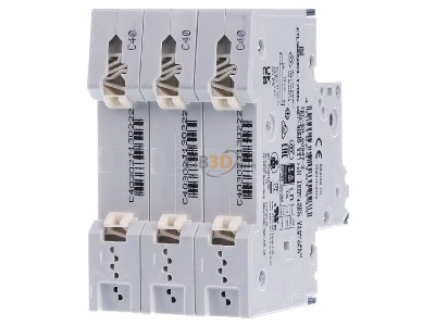 Ansicht hinten Siemens 5SY4340-7 LS-Schalter C40A,3pol,T=70,10kA 