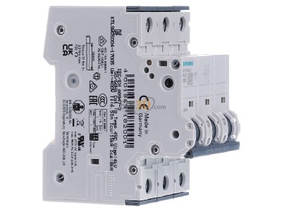 Ansicht links Siemens 5SY4350-7 LS-Schalter C50A,3pol,T=70,10kA 