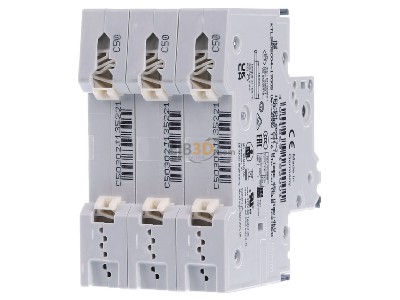 Ansicht hinten Siemens 5SY4350-7 LS-Schalter C50A,3pol,T=70,10kA 