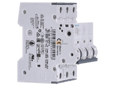 Ansicht links Siemens Indus.Sector 5SY4363-7 LS-Schalter C63A,3pol,T=70,10kA 