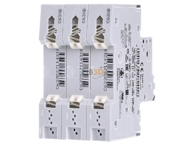 Ansicht hinten Siemens Indus.Sector 5SY4363-7 LS-Schalter C63A,3pol,T=70,10kA 