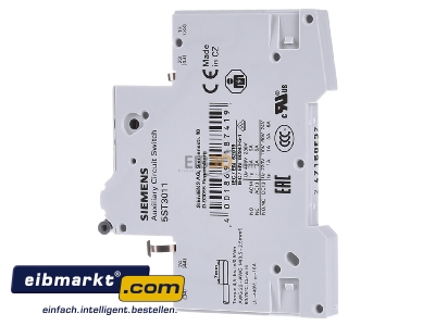 Ansicht rechts Siemens Indus.Sector 5ST3011 Hilfsstromschalter 2S, fr LS 