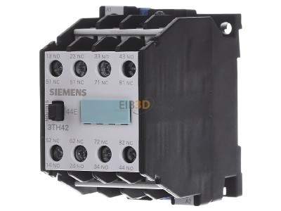 Frontansicht Siemens 3TH4244-0AP0 Hilfsschtz 44E, 4NO+4NC, AC230V 