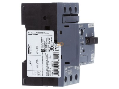 View on the left Siemens 3RV1011-0KA10 Motor protection circuit-breaker 1,25A 
