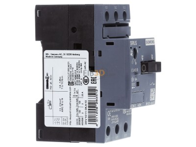 Ansicht links Siemens 3RV1011-0KA10 Leistungsschalter 0,9-1,25A N15A 