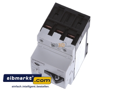 View up front Siemens Indus.Sector 3RV1011-1BA10 Motor protective circuit-breaker 2A
