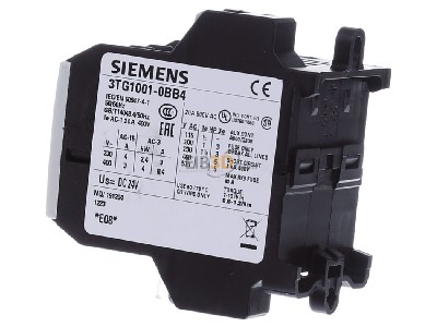 Ansicht rechts Siemens 3TG1001-0BB4 Motorschtz 3S+1 24VDC 