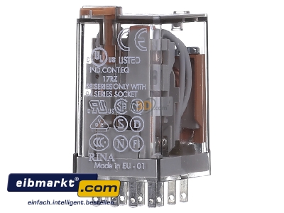 Front view Finder 55.34.8.230.0040 Switching relay AC 230V 7A
