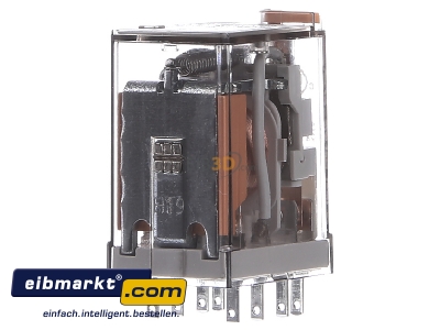 Ansicht hinten Finder 553280240040 Rel. Verssp. 24VAC 2W 10A f.Fas. 94.04/84/44 55.32.8.024.0040