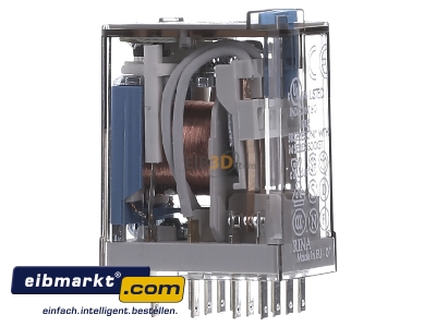 Ansicht links Finder 55.34.9.024.0090 Rel.LED+Freil. 24VDC 4W 7A f.Fas. 94.04/84/44 