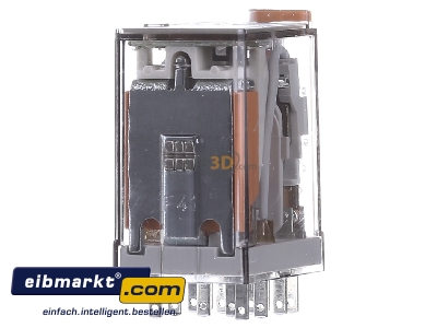 Ansicht hinten Finder 55.34.8.230.0050 Relais + LED 230VAC 4W 7A f.Fas. 94.04/84/44 